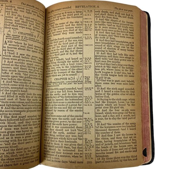Vintage Holy Bible Red Letter Edition by Blackwell-Wielandy Leather Cover 1920s - Picture 12 of 14